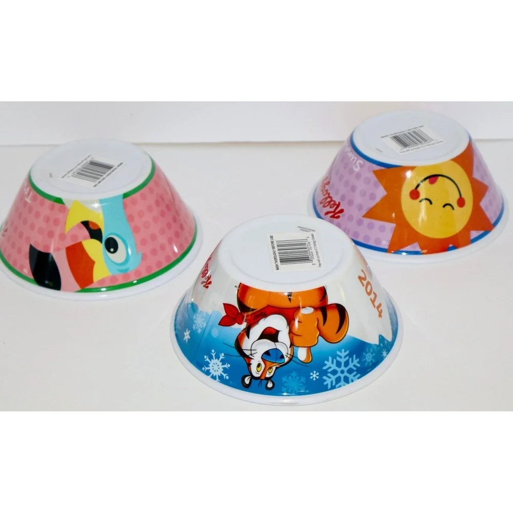 Kellogg's Cereal Bowls Set of 3 Tony the Tiger Toucan Sam Sunny 2014 Olympics